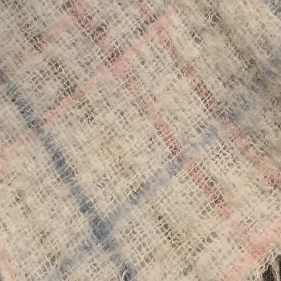 Vintage plaid 100% Wool throw blanket - Picture 7 of 8